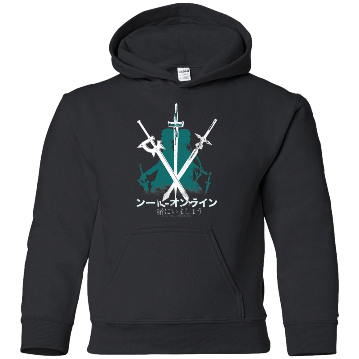 Sweatshirts Black / YS Sword Art Youth Hoodie