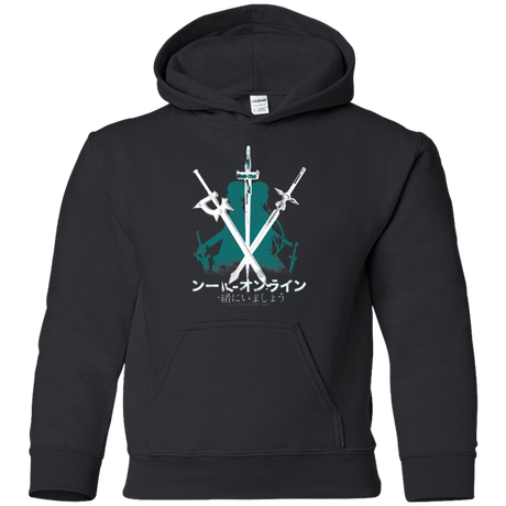 Sweatshirts Black / YS Sword Art Youth Hoodie