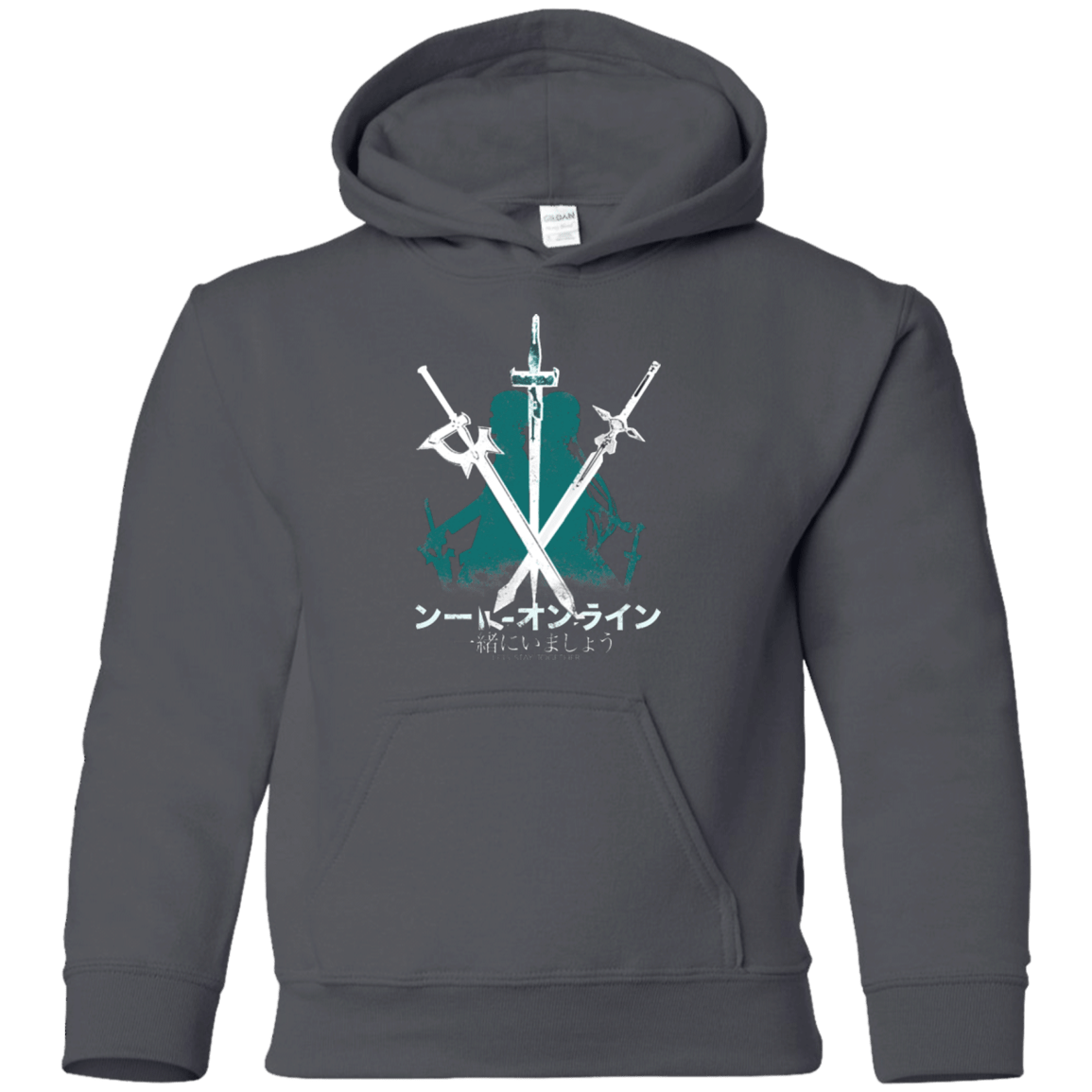 Sweatshirts Charcoal / YS Sword Art Youth Hoodie