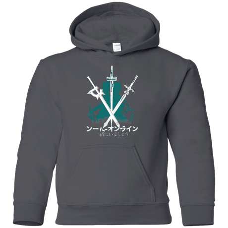Sweatshirts Charcoal / YS Sword Art Youth Hoodie