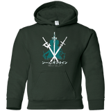 Sweatshirts Forest Green / YS Sword Art Youth Hoodie