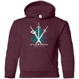 Sweatshirts Maroon / YS Sword Art Youth Hoodie