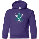 Sweatshirts Purple / YS Sword Art Youth Hoodie