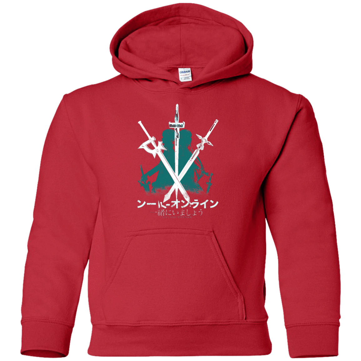 Sweatshirts Red / YS Sword Art Youth Hoodie