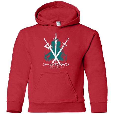 Sweatshirts Red / YS Sword Art Youth Hoodie