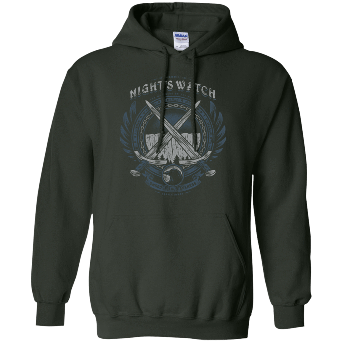 Sweatshirts Forest Green / Small SWORD IN THE DARKNESS Pullover Hoodie