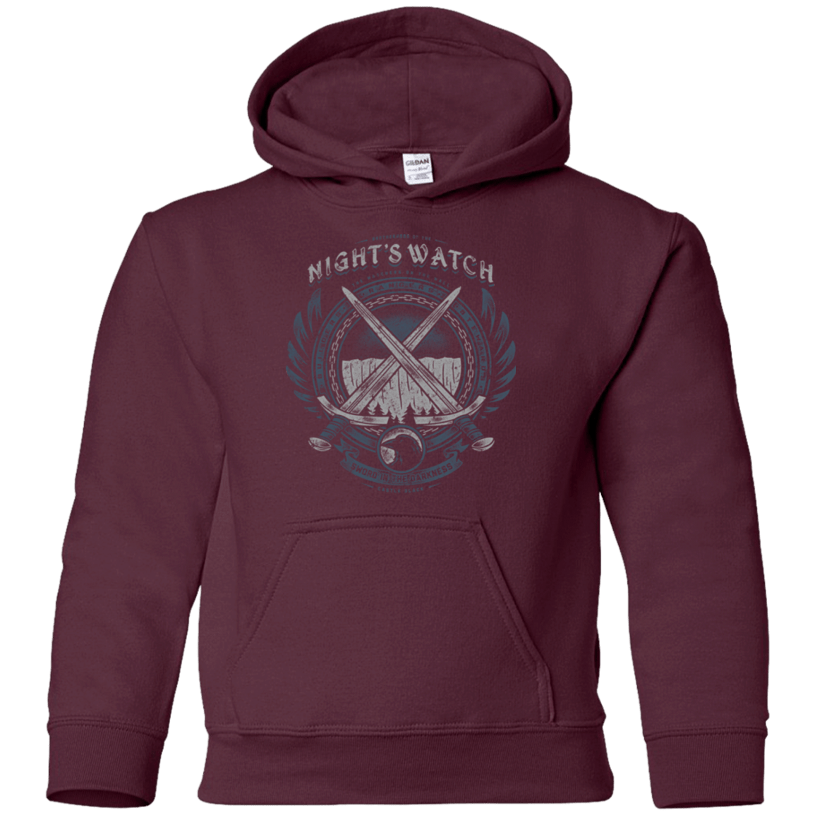 Sweatshirts Maroon / YS SWORD IN THE DARKNESS Youth Hoodie