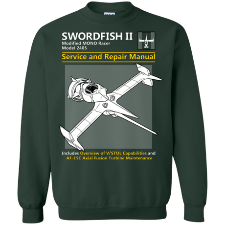 Sweatshirts Forest Green / Small SWORDFISH SERVICE AND REPAIR MANUAL Crewneck Sweatshirt
