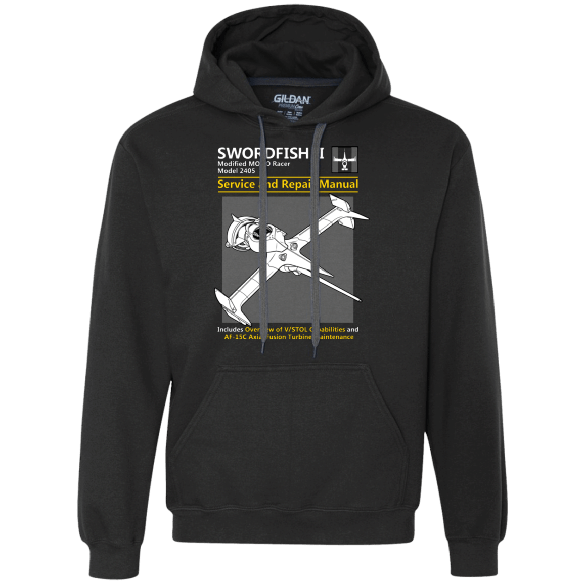 Sweatshirts Black / Small SWORDFISH SERVICE AND REPAIR MANUAL Premium Fleece Hoodie
