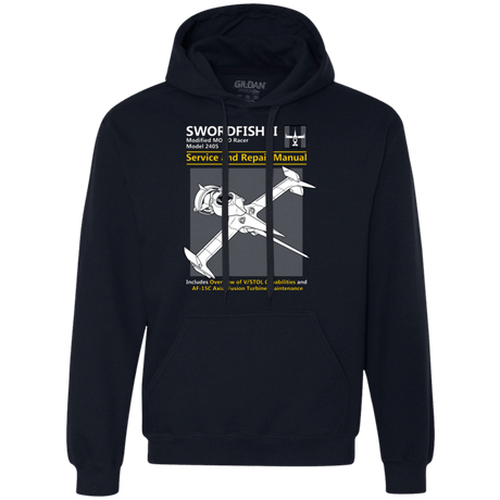 Sweatshirts Navy / Small SWORDFISH SERVICE AND REPAIR MANUAL Premium Fleece Hoodie