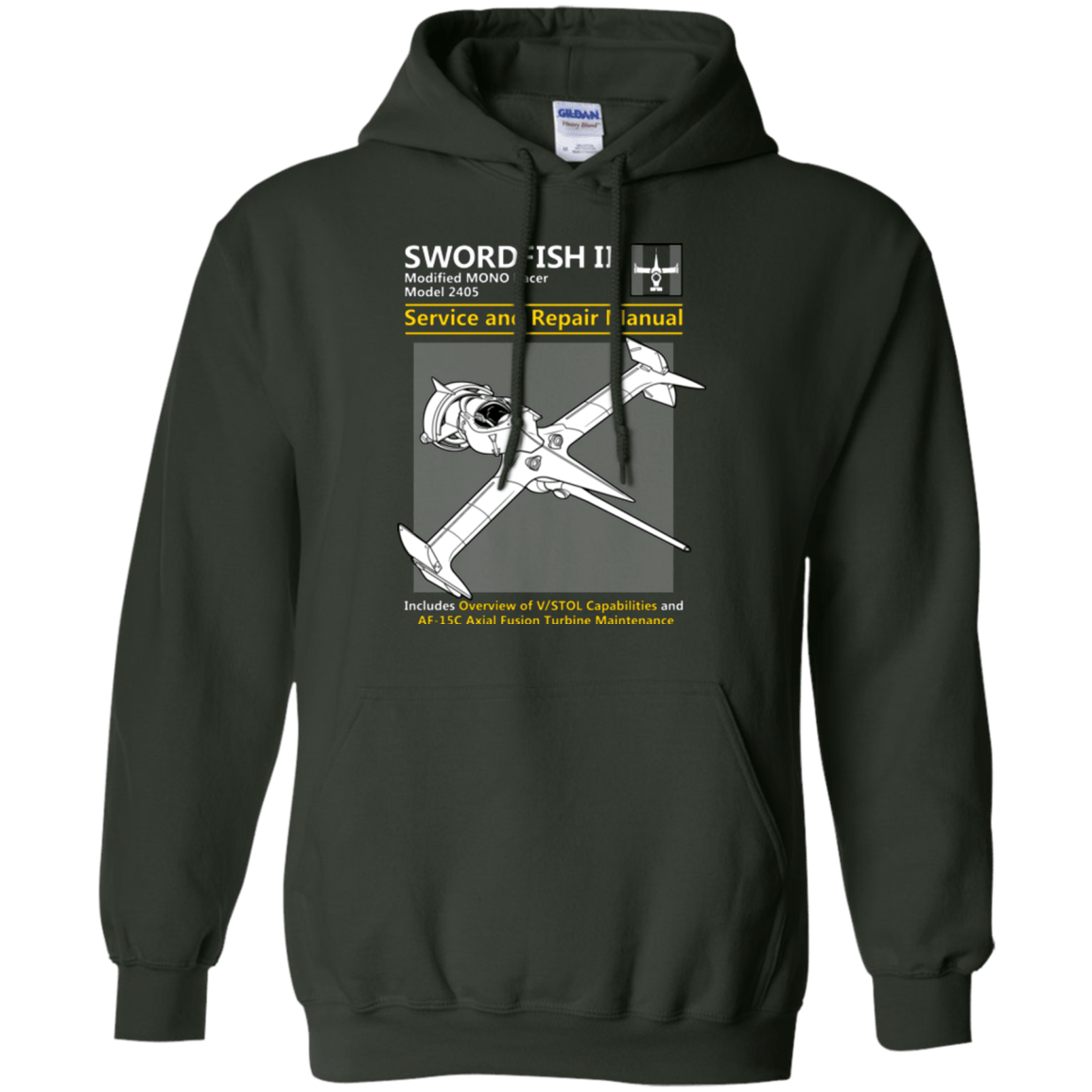 Sweatshirts Forest Green / Small SWORDFISH SERVICE AND REPAIR MANUAL Pullover Hoodie