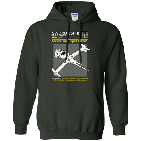 Sweatshirts Forest Green / Small SWORDFISH SERVICE AND REPAIR MANUAL Pullover Hoodie