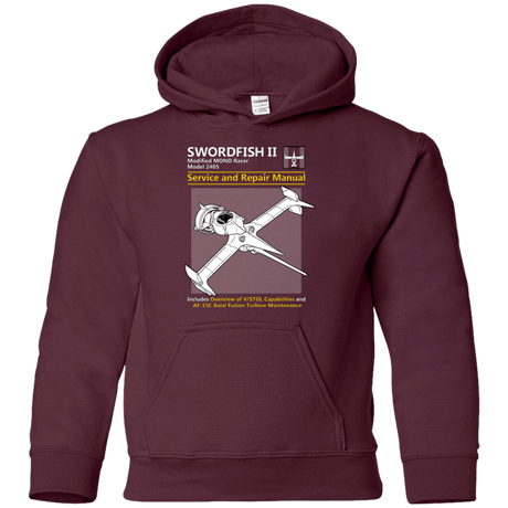 Sweatshirts Maroon / YS SWORDFISH SERVICE AND REPAIR MANUAL Youth Hoodie