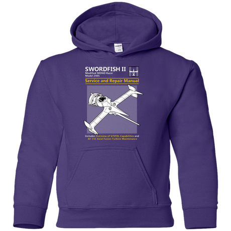 Sweatshirts Purple / YS SWORDFISH SERVICE AND REPAIR MANUAL Youth Hoodie