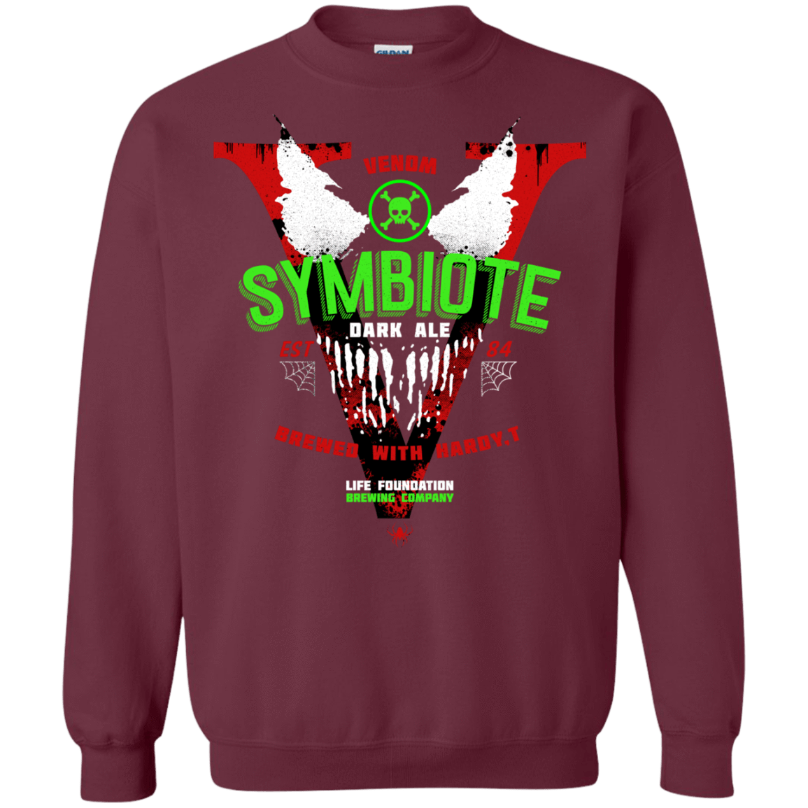 Sweatshirts Maroon / S Symbiote Dark Ale Crewneck Sweatshirt