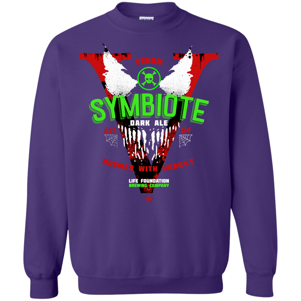 Sweatshirts Purple / S Symbiote Dark Ale Crewneck Sweatshirt