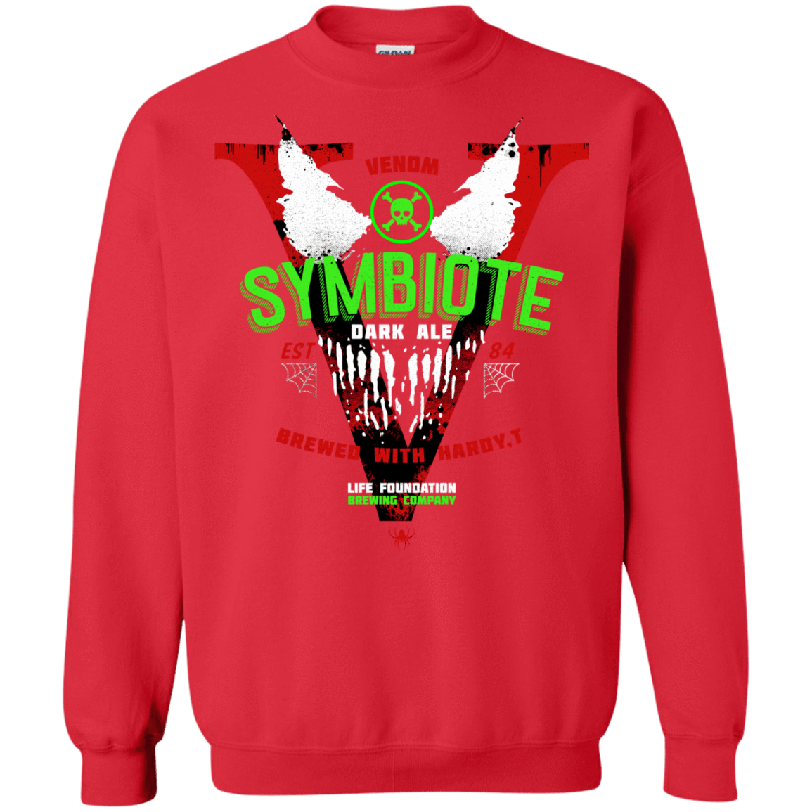 Sweatshirts Red / S Symbiote Dark Ale Crewneck Sweatshirt