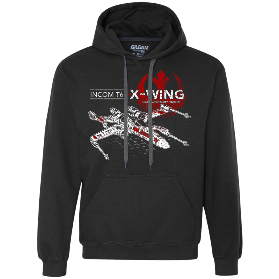 Sweatshirts Black / S T-65 X-Wing Premium Fleece Hoodie