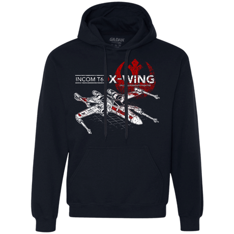 Sweatshirts Navy / S T-65 X-Wing Premium Fleece Hoodie