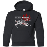 Sweatshirts Black / YS T-65 X-Wing Youth Hoodie