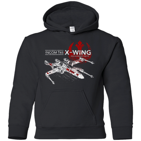 Sweatshirts Black / YS T-65 X-Wing Youth Hoodie