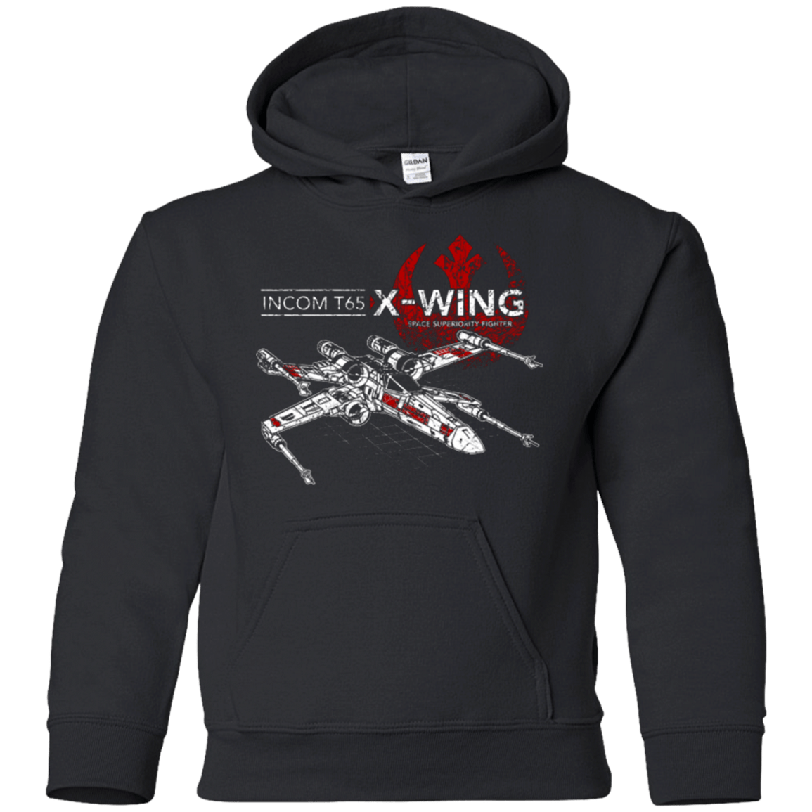 Sweatshirts Black / YS T-65 X-Wing Youth Hoodie