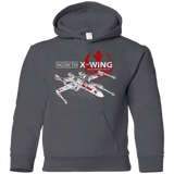 Sweatshirts Charcoal / YS T-65 X-Wing Youth Hoodie
