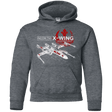 Sweatshirts Dark Heather / YS T-65 X-Wing Youth Hoodie