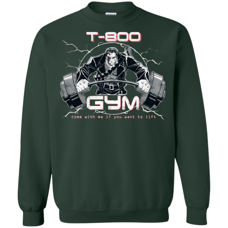 Sweatshirts Forest Green / Small T-800 gym Crewneck Sweatshirt