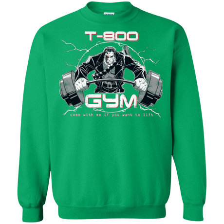Sweatshirts Irish Green / Small T-800 gym Crewneck Sweatshirt