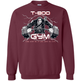 Sweatshirts Maroon / Small T-800 gym Crewneck Sweatshirt