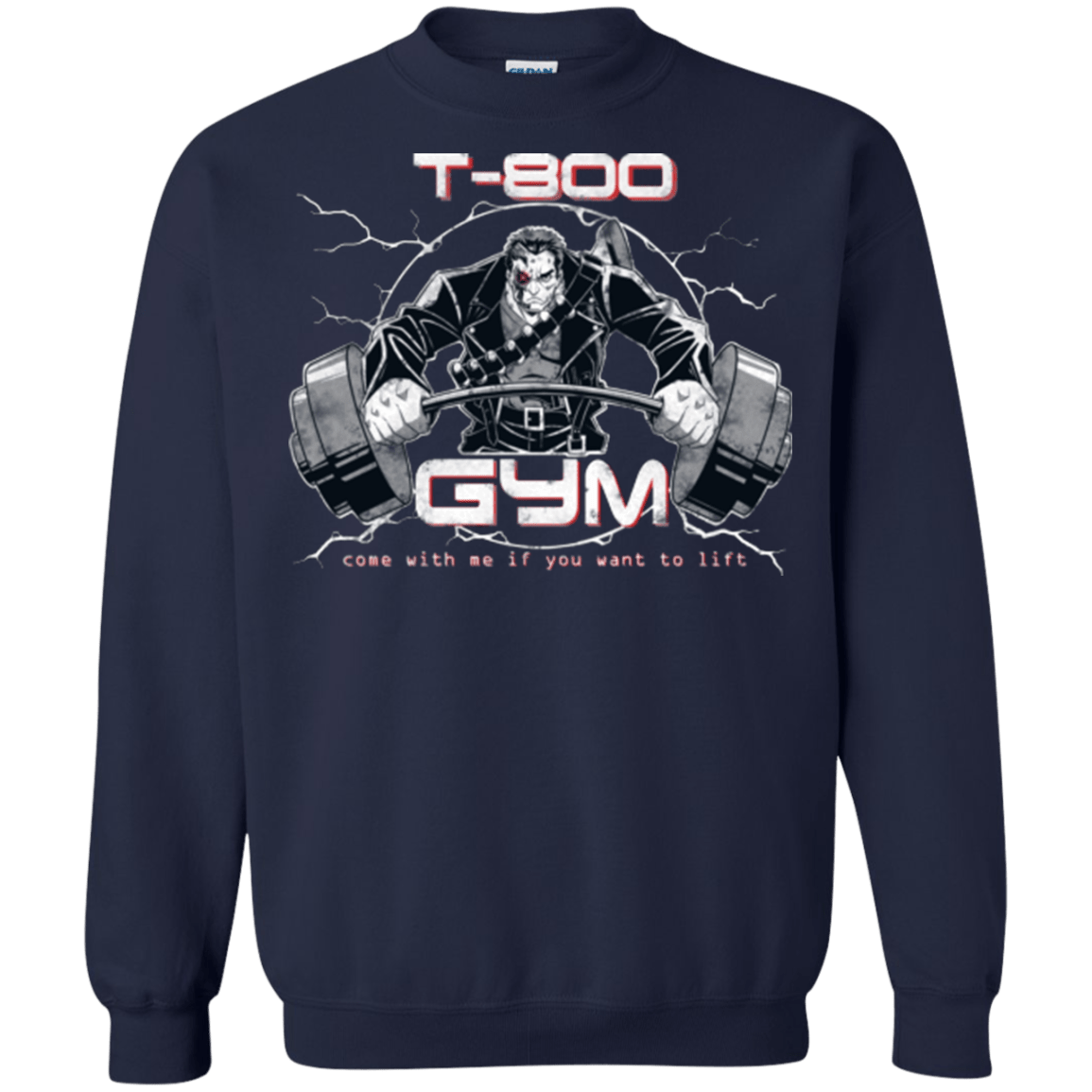 Sweatshirts Navy / Small T-800 gym Crewneck Sweatshirt