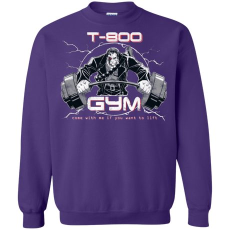 Sweatshirts Purple / Small T-800 gym Crewneck Sweatshirt