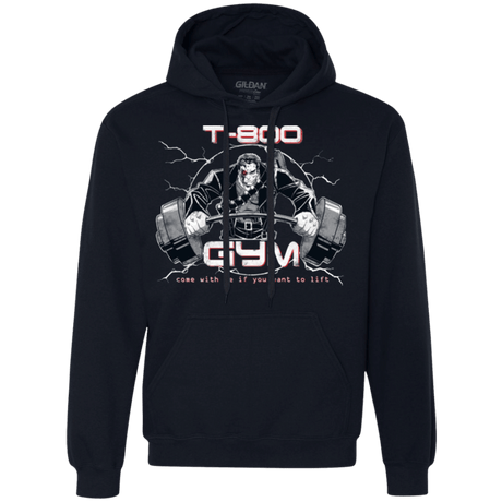 Sweatshirts Navy / Small T-800 gym Premium Fleece Hoodie