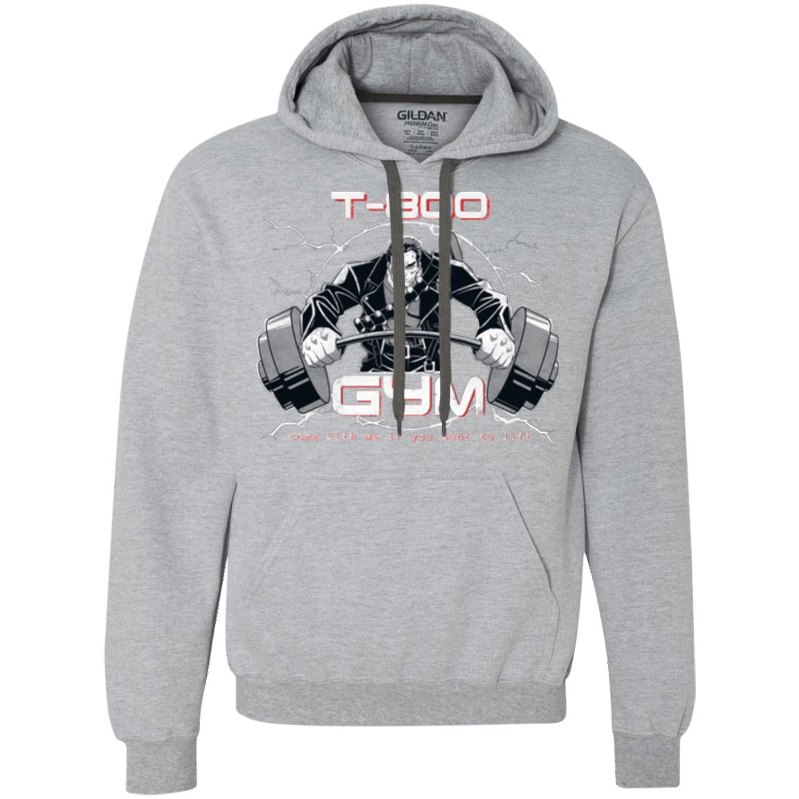 Sweatshirts Sport Grey / Small T-800 gym Premium Fleece Hoodie