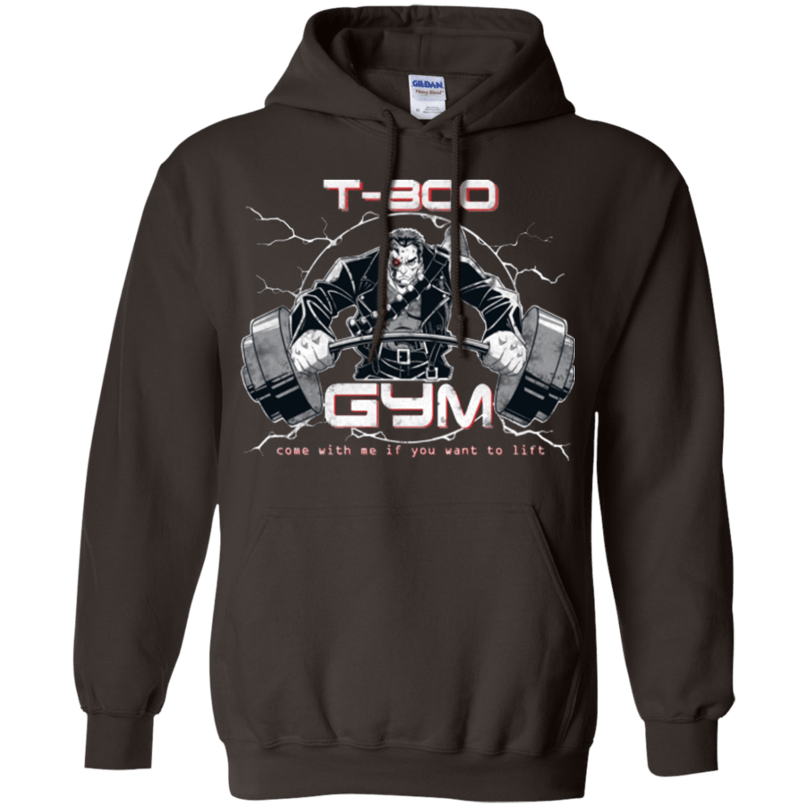 Sweatshirts Dark Chocolate / Small T-800 gym Pullover Hoodie