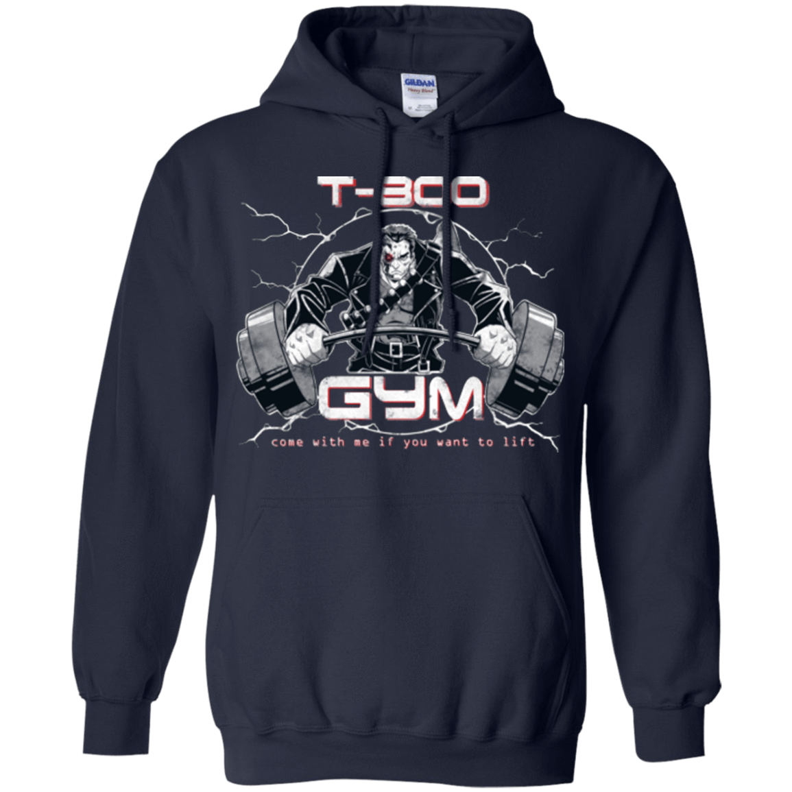 Sweatshirts Navy / Small T-800 gym Pullover Hoodie