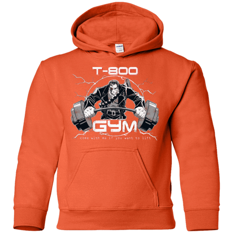 Sweatshirts Orange / YS T-800 gym Youth Hoodie