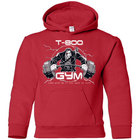 Sweatshirts Red / YS T-800 gym Youth Hoodie