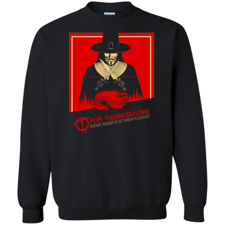 Sweatshirts Black / Small T for Thanksgiving Crewneck Sweatshirt