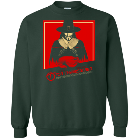 Sweatshirts Forest Green / Small T for Thanksgiving Crewneck Sweatshirt