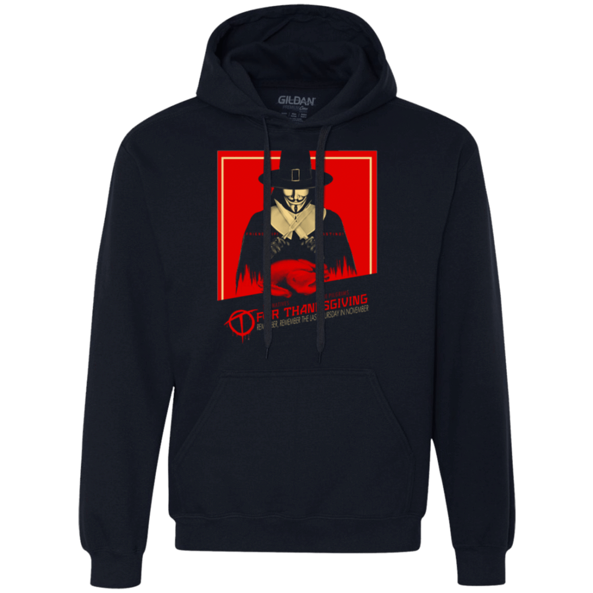 Sweatshirts Navy / Small T for Thanksgiving Premium Fleece Hoodie