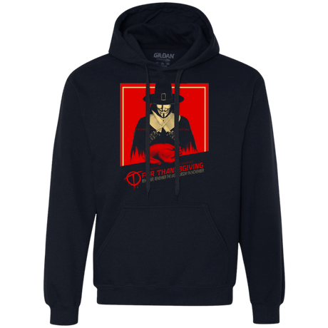 Sweatshirts Navy / Small T for Thanksgiving Premium Fleece Hoodie