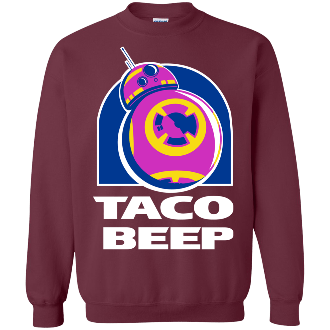 Sweatshirts Maroon / S Taco Beep Crewneck Sweatshirt