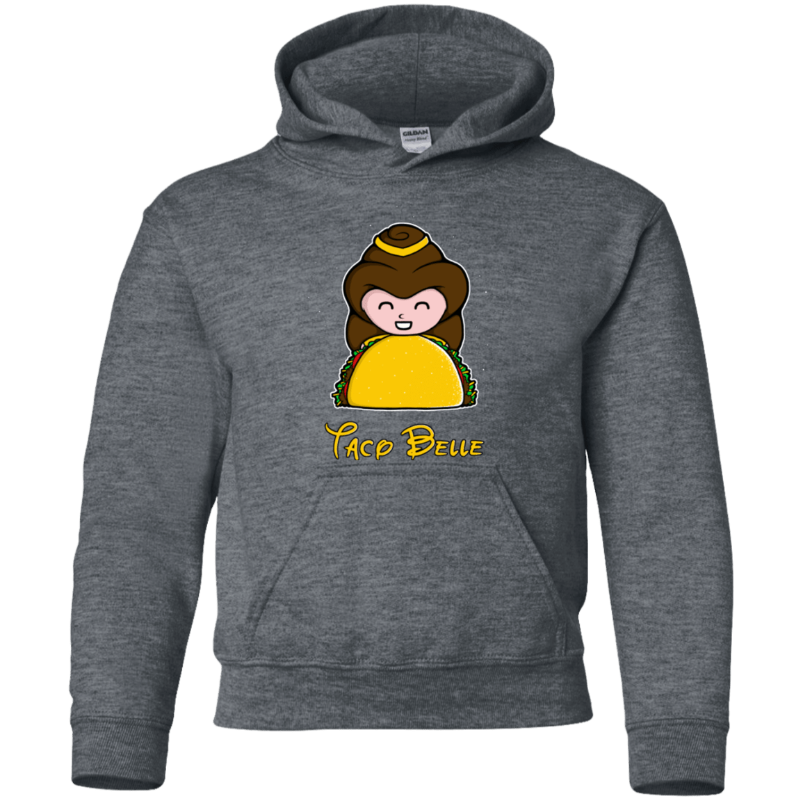 Sweatshirts Dark Heather / YS Taco Belle Youth Hoodie