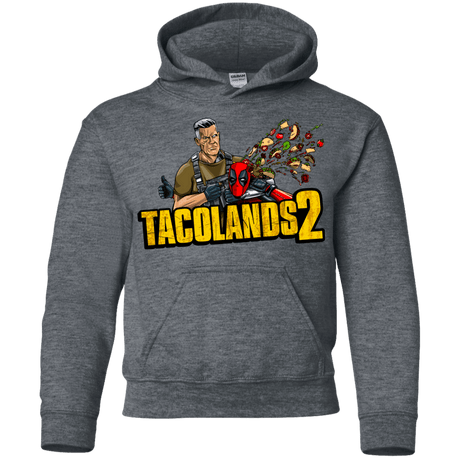 Sweatshirts Dark Heather / YS TACOLANDS 2 Youth Hoodie