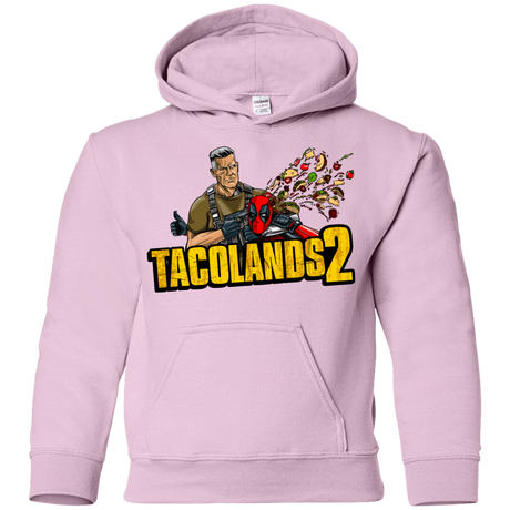 Sweatshirts Light Pink / YS TACOLANDS 2 Youth Hoodie