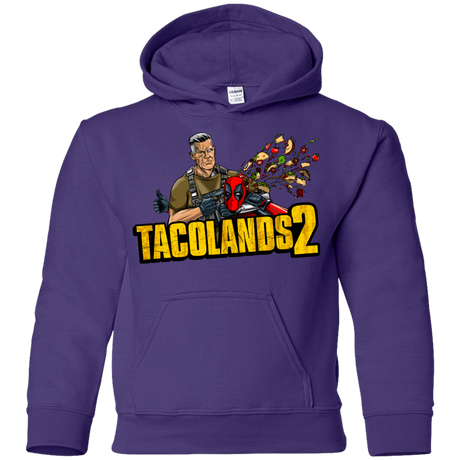 Sweatshirts Purple / YS TACOLANDS 2 Youth Hoodie