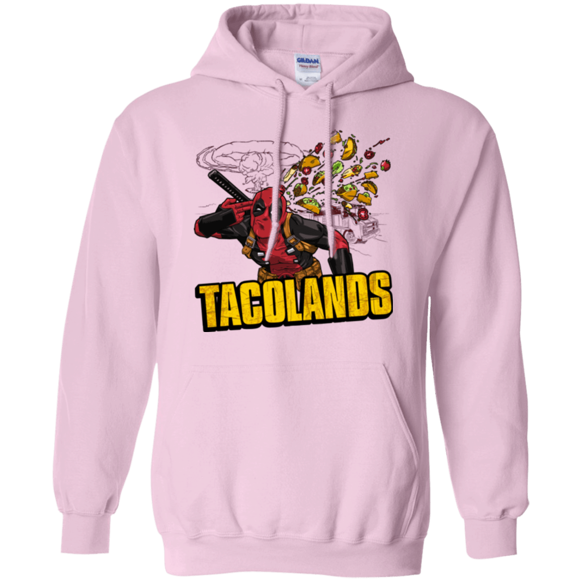 Sweatshirts Light Pink / Small Tacolands Pullover Hoodie