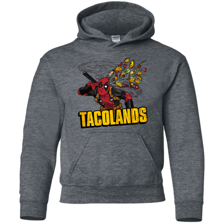 Sweatshirts Dark Heather / YS Tacolands Youth Hoodie